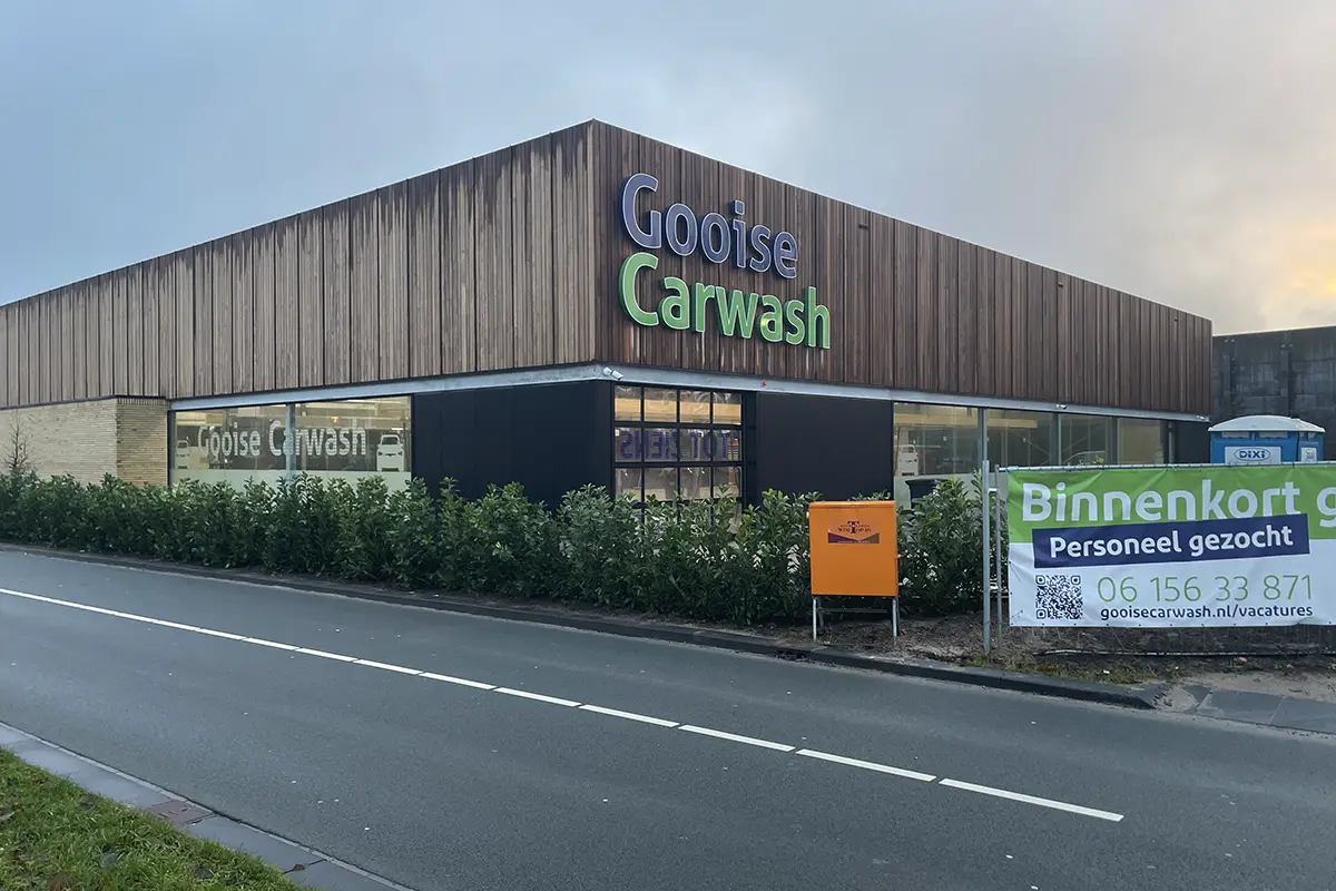 Werkzaamheden bij nieuwbouw Gooise Carwash